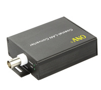 Caméra IP Ethernet sur coaxial analogique vers IP avec NVR, DVR, 1 port BNC + 1 RJ45 EoC et alimentation sur coaxial