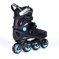 Patins à roulettes en ligne personnalisés à 4 roues pour adultes, niveau professionnel, chaussures de freestyle avec matériaux PU, aluminium et EVA