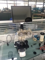 Microscope biologique XSZ-166, système optique infini, objectif semi-plano pour la recherche clinique en laboratoire et l'éducation