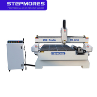 Vente directe usine : Machine de fraisage CNC pour le travail du bois 1325 4*8ft, 4 axes, avec broche à refroidissement par eau, système rotatif latéral, Syntec, haute rigidité