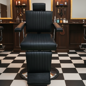 Sillón de Peluquería Profesional 2026, Semi-Reclinable, Ajustable, de Cuero Sintético, Resistente, Diseño Moderno de Alta Gama - Product Image 3