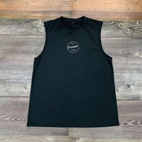 Grosir Tank Top tanpa lengan pria untuk olahraga Yoga basket kebugaran Gym berlari-Solid stok untuk musim panas pilihan ukuran Plus