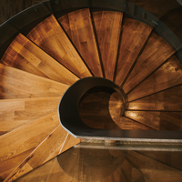 Escalier flottant cantilever de qualité supérieure avec support dissimulé pour maison moderne