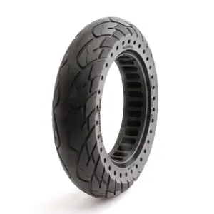 六角蓝10X2.125实心轮胎黑色耐用长期使用电动踏板车轮胎踏板车备件