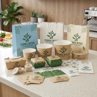 Vente en gros de boîtes d'emballage personnalisées avec logo, en matériau recyclé, pour la restauration à emporter, les hamburgers, le poulet, le café, la boulangerie, les services de restauration