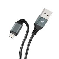 Cable de Datos Ecológico de Carga Rápida 3A USB a Tipo-C con Trenzado de Nailon y Cobre Puro, con Soporte para Teléfono, para Computadoras y Teléfonos Móviles