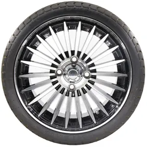 골프 Buggies 검정 백색 알루미늄 바퀴를 가진 14 인치 타이어