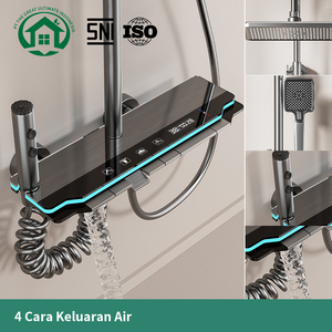Juego de Ducha de Aluminio Pano.V con Pantalla LED Digital y Control de Temperatura, Conjunto de Artículos Sanitarios Mejorados para Baños Modernos - Product Image 2
