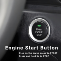 Système de démarrage et d'arrêt du moteur de voiture intelligent PKE avec entrée sans clé par carte NFC, bouton poussoir, DC 12V