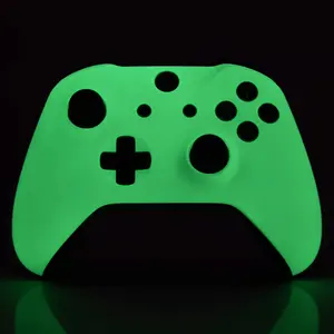 Glow in Dark coque supérieure personnalisée boîtier avant couvercle de remplacement pour Xbox One S contrôleur plaque frontale pièces de réparation