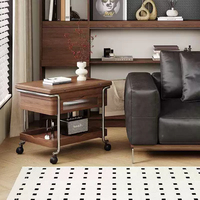 Table basse rectangulaire multifonctionnelle à hauteur réglable pour salon et maison