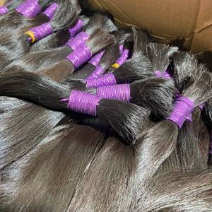 Cabello Humano Virgen Natural Vietnamita Crudo de Primera Calidad, de un Solo Donante, Sin Procesar, Venta al Por Mayor, Extensiones con Cutícula Alineada - Product Image 4