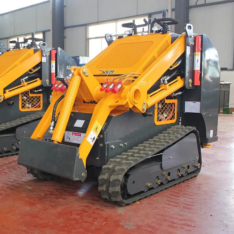 A1 Pemuat Ujung Depan Minicargador, Loader Ujung Depan dengan Ember Mini Skid Steer dengan Skidsteer Lampiran