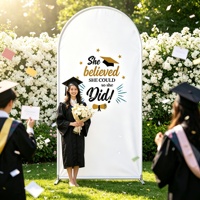 Penutup Lengkung Dekorasi Pesta Wisuda Ramah Lingkungan Sekali Pakai dari Bahan Tekstil untuk Penggunaan Luar Ruangan