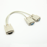 Cable divisor VGA de 1ft + 1ft Hdb15m a 2 Hdb15f