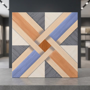 Carreaux de sol en céramique noirs brillants 400x400mm, en porcelaine émaillée vitrifiée, pour salon, design intérieur de la maison - Product Image 2