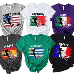 T-shirt <span class=keywords><strong>de</strong></span> football en gros, 180 GSM, coupe ample, 100 % coton, avec <span class=keywords><strong>logo</strong></span> personnalisé et motif <span class=keywords><strong>de</strong></span> dessin animé, unisexe - Product Image 1