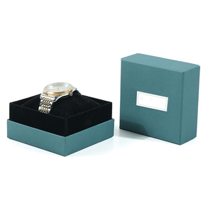 Caja de embalaje de reloj personalizada caja de regalo elegante de papel con tapa diseño de lujo almohada de esponja insertar caja de reloj y pulsera simple - Product Image 4