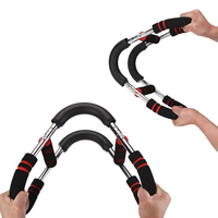 Nuevo diseño, ejercitador de brazo de resorte rojo y negro portátil de alta resistencia, equipo de entrenamiento de fuerza muscular para gimnasio en casa