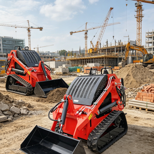 Mini-chargeuse compacte Ce Epa Engine avec modes de déplacement commutables, passage libre entre chenilles et pneus - Product Image 4