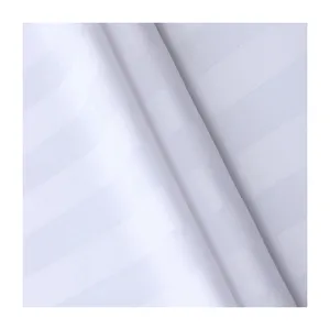 Jacquard saia raso a righe hotel lenzuolo tessuto poliestere tessuto tessile per lenzuola biancheria da letto