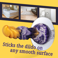 Dildo à ventouse fantaisie en silicone, pointe conique, tige filetée, mains libres, étanche, 400g, jouet pour adultes, pour BDSM, bondage, jouet sexuel