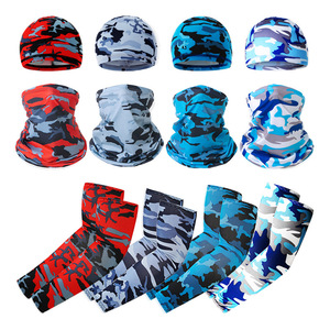 Gorra de Ciclismo con Máscara Facial, Mangas de Protección Solar Anti UV, Transpirable, de Secado Rápido, Unisex, para Adultos, Conjunto Deportivo para Exteriores - Product Image 2