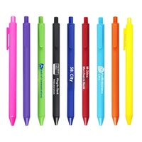 Stylo Gel Publicitaire Personnalisé Macaron Nouveau 0,5 mm en Plastique à Pression avec Encre Multicolore, Recharge Logo, Non Effaçable, Version Améliorée, Vente en Gros