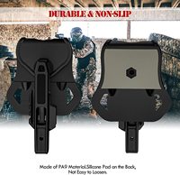 Clip de ceinture universel rotatif en polymère à connexion rapide, réglable, pour la randonnée en plein air, le camping, accessoires de matériel, noir, durable