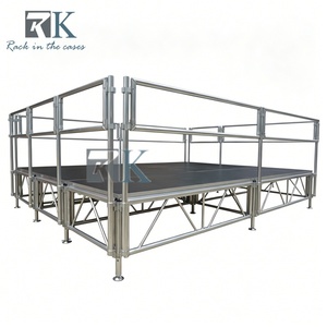 Durable Aluminum Alloy Modular Concert <b>Stage</b> with Safety Guardrail <b>Stage</b> <b>Platform</b> - Product Image 3