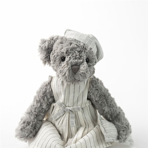 Commercio all'ingrosso 40CM grigio peluche pigiama orsacchiotto morbido Pacify Comfort peluche farcito orsacchiotto per i bambini - Product Image 2