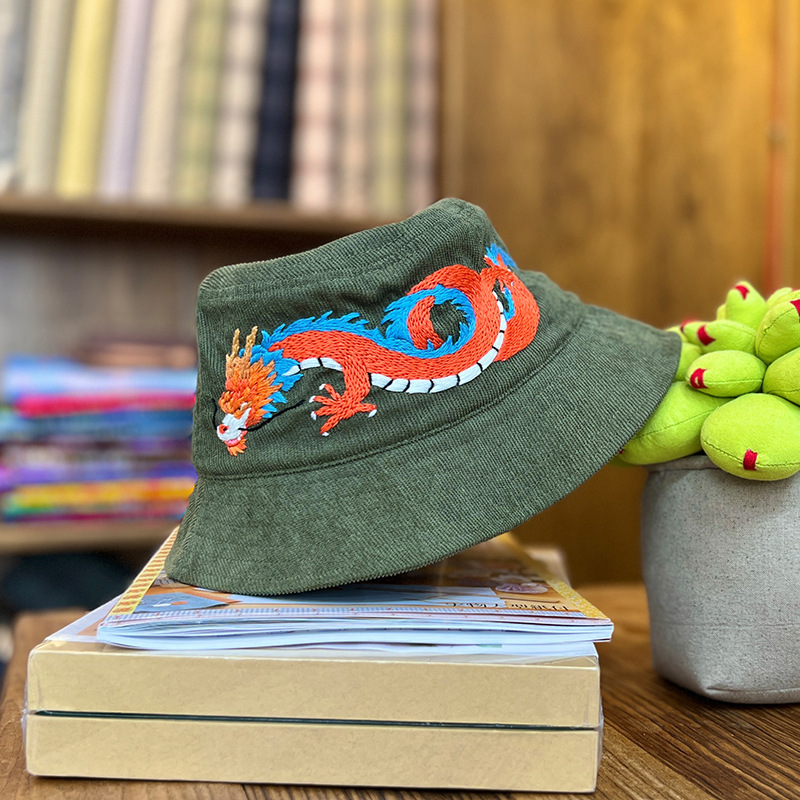 Bordado-Sombrero de pescador 021 (No un acabado Pro