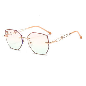 Gafas de Alta Calidad sin Montura con Protección Anti Luz Azul, Gafas Clásicas de Marca de Lujo, Gafas Anti Rayos Azules para Computadora - Product Image 2