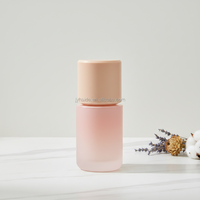 Prix Usine Bouteille Pompe Rose pour Crème et Lotion Pompe 18mm Flacon en Verre Givré 30 ml