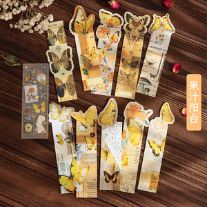 Paquete de 10 Marcadores de Papel con Forma de Mariposa, Serie Dream Fallacy, Colores Variados, Tema de Mariposas, Impresión Offset, Estilo de Dibujos Animados - Product Image 6