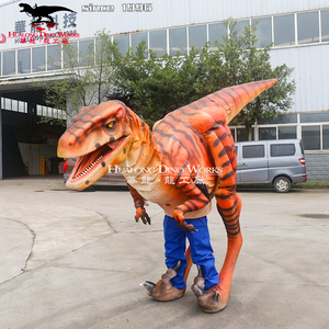 Disfraz de dinosaurio Animatronic vivo, disfraz de dinosaurio <span class=keywords><strong>Velociraptor</strong></span> para caminar para adultos para <span class=keywords><strong>Jurassic</strong></span> Dinosaur <span class=keywords><strong>Park</strong></span> - Product Image 4