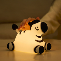 Idée cadeau d'anniversaire pour enfants - Meilleur rapport qualité-prix - Matériel souple et sans BPA - Lampe de nuit en silicone pour bébé à LED à 7 couleurs changeantes avec commande tactile