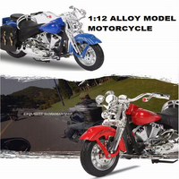 Figurines de moto en alliage Prince Halley, échelle 1/12, jouets pour enfants, modèle de course de vélo de sport, Simulation de voiture, collection pour garçons