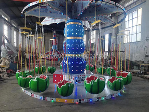 Mini <span class=keywords><strong>silla</strong></span> voladora para niños Merry-Go Swing Carousel Fairground Parque de atracciones Atracción Home Garden School-Indoor - Product Image 3