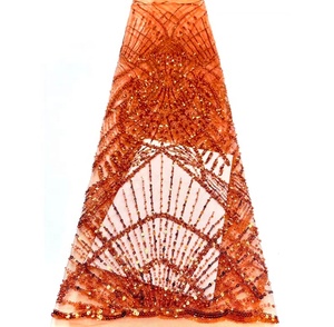 Tela de Encaje con Cuentas de Lujo, Cristal y Pedrería, Diseños de Encaje 2025, Tela Blanca, Vestidos de Encaje Africanos para Mujer, Fiesta - Product Image 4