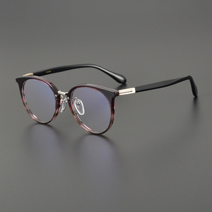 Nouveauté KS-<span class=keywords><strong>206</strong></span> Gentleman unisexe acétate ovale lunettes optiques noir tortue épaisse italie mode montures carrées en acétate - Product Image 1
