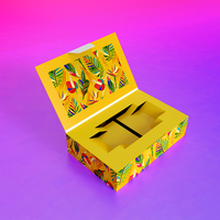 Boîte d'emballage premium Flip Box, boîte pliable, boîte avec insert pour cartes