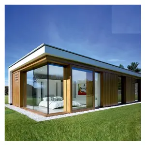 Haut de gamme Transparent préfabriqué bureau Villa Mobile maison préfabriquée modulaire hôtel