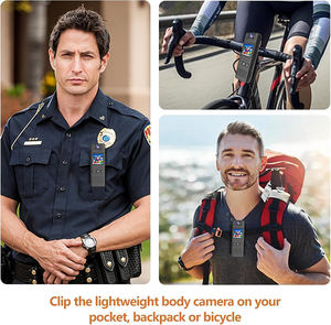 Cámara corporal 1080P Video Wearable BodyCam Videocámara portátil Cámara deportiva para reuniones Viajes - Product Image 2