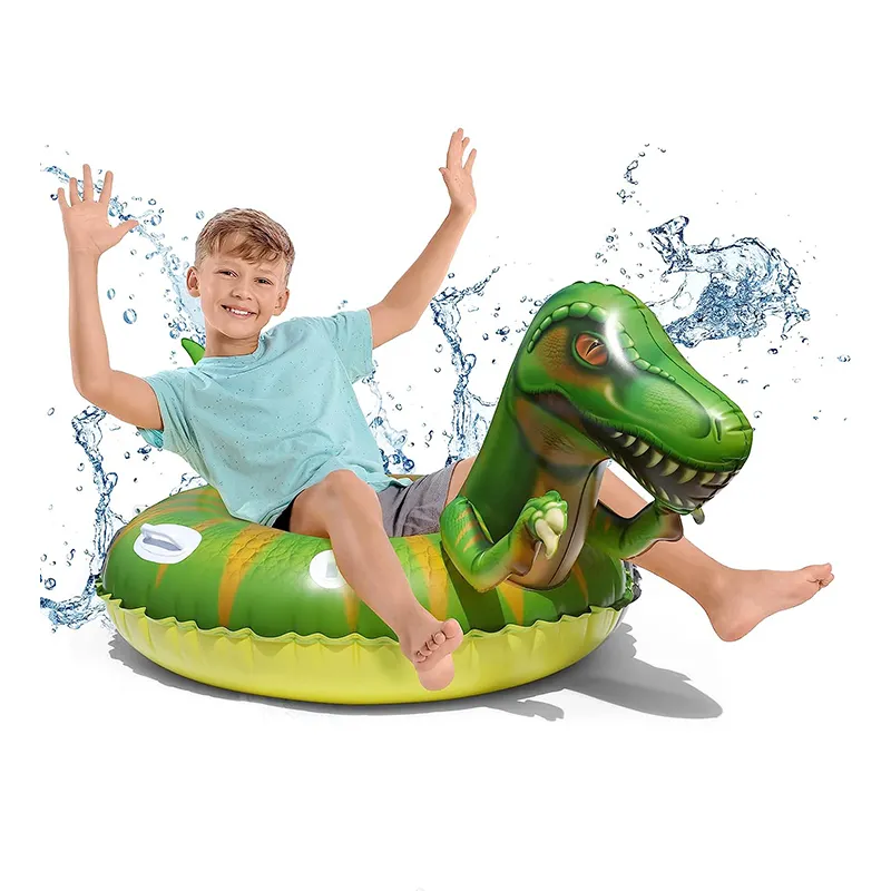 Dinosaur Pool Floats Ride-on for Kids,Inflatable Swimming Floats Tube Rings,Summer Swim Water Beach Toy for Boys and Girls