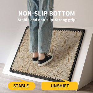 Modern Entrance Doormat Rectangle Abstract <b>Pattern</b> Non-Slip Washable Home Entryway Carpet Polyester Fiber - Product Image 5