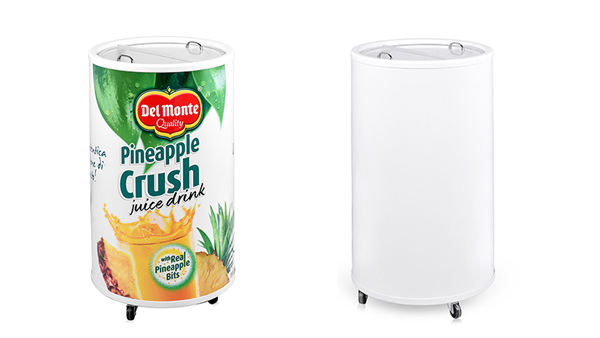 卸売商業用レッドブルクーラービールドリンク冷蔵庫50Lガラストップ