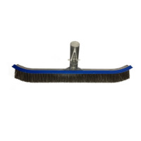 Brosse de luxe en nylon de 18 pouces/45 cm avec dos en aluminium