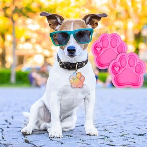 Silicone Paw And Heart Mold For Epoxy Resin Keychain Craft Pet Gift Making Tools - Product Image 3