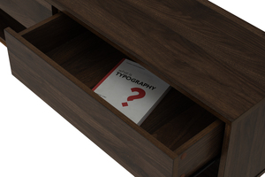 Premium <b>Walnut</b> Colour HIRADO 1.8M Wall <b>TV</b> Cabinet with Display Shelf Space-Saving Floating Media Console for Modern Apartments - Product Image 6